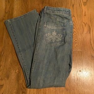 Chico’s Platinum Denim Jeans Size 1 Reg
